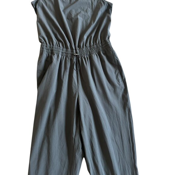 Athleta Hillside Mesh Back Jumpsuit Sleeveless Stretch Jogger Size 6 Women's - Picture 5 of 12